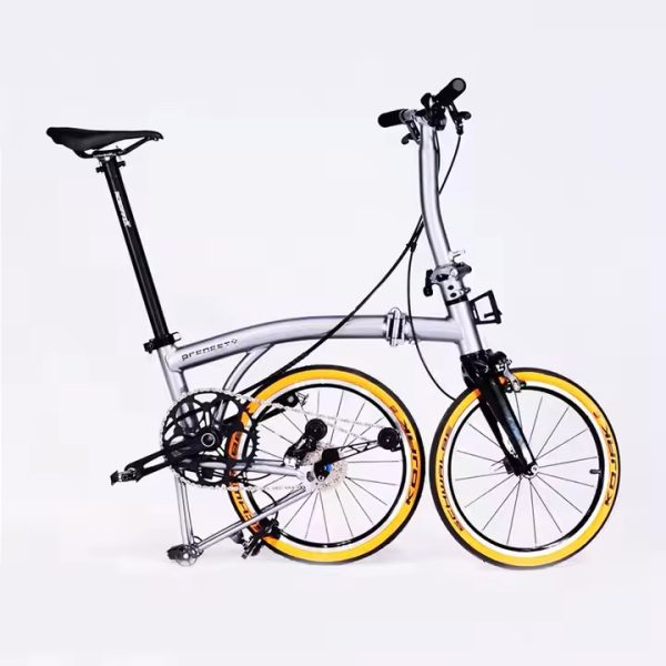 Aceoffix C5 Trifolding Bike 16'' 7.5kg Aluminium Alloy 6 Speeds Foldable Bicycle with Carbon Fibre Fork Model 349 Wheels - Image 3