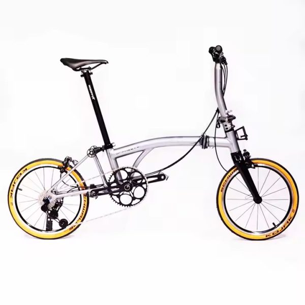 Aceoffix C5 Trifolding Bike 16'' 7.5kg Aluminium Alloy 6 Speeds Foldable Bicycle with Carbon Fibre Fork Model 349 Wheels - Image 2